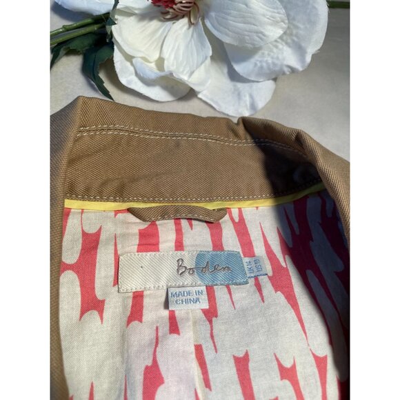 Boden Womens Casual Biker Jacket Coat Lining Y2K Sz 10 Classiccore Streetcore - Picture 6 of 11